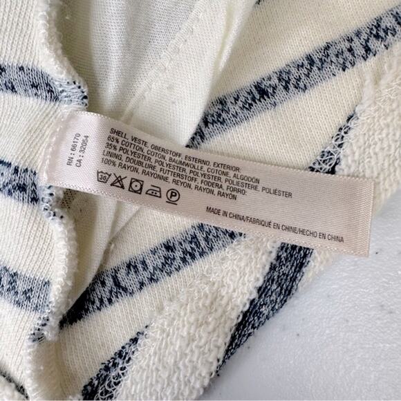 Anthropologie-Saturday Sunday Womens XS  Striped Cardigan Hood Layered Lace Boho - Picture 12 of 15